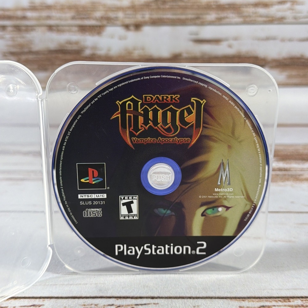 Sony Playstation 2 PS2 Dark Angel Vampire Apocalypse Disc Only Cleaned & Tested